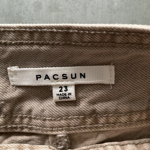 PacSun Beige Low Rise Denim Mini Skort - Picture 10 of 15